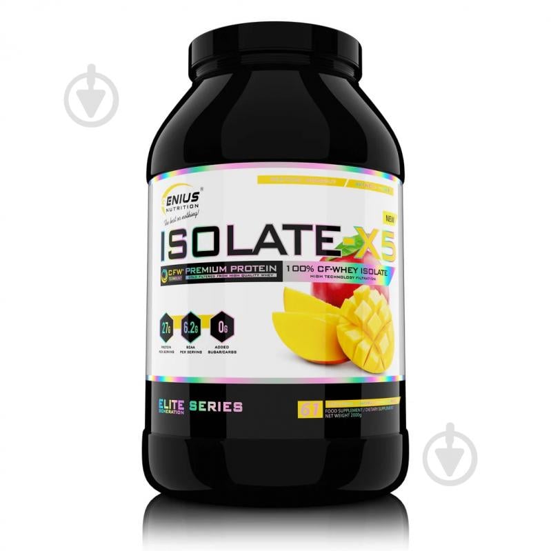 Протеин Genius Nutrition Isolate-X5 манго 2000 г - фото 1