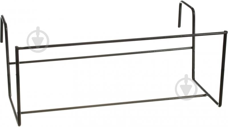 Тримач для вазонів середній підбалконник 30 см (чорний) 23х30x13 см - фото 1