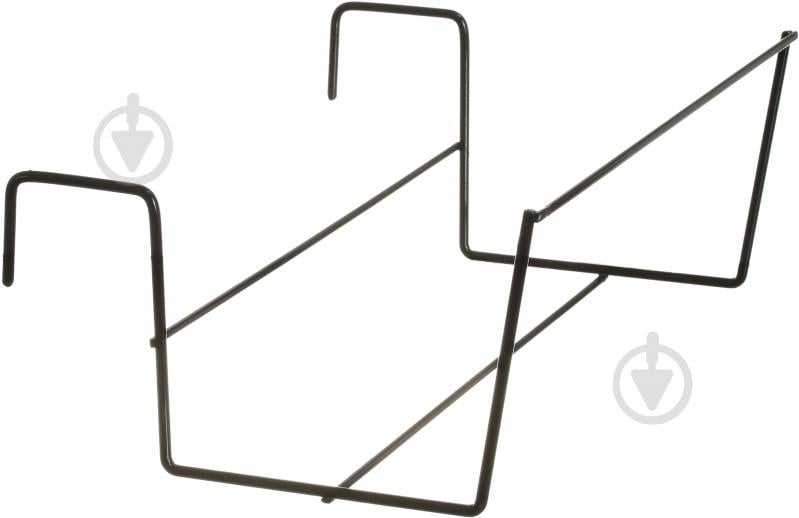 Тримач для вазонів середній підбалконник 30 см (чорний) 23х30x13 см - фото 2