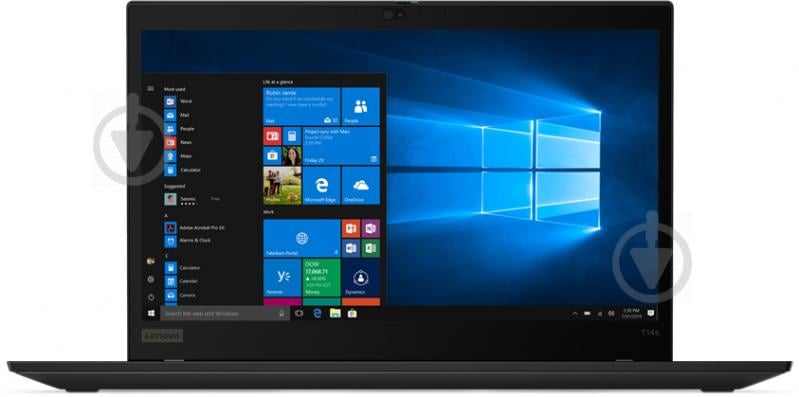 Ноутбук Lenovo ThinkPad T14s 14" (20WM009QRA) black - фото 2