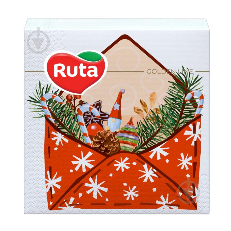 Серветки столові Ruta Привітання 33х33 см 20 шт. - фото 1 Серветки столові Ruta Привітання 33х33 см 20 шт. - фото 1