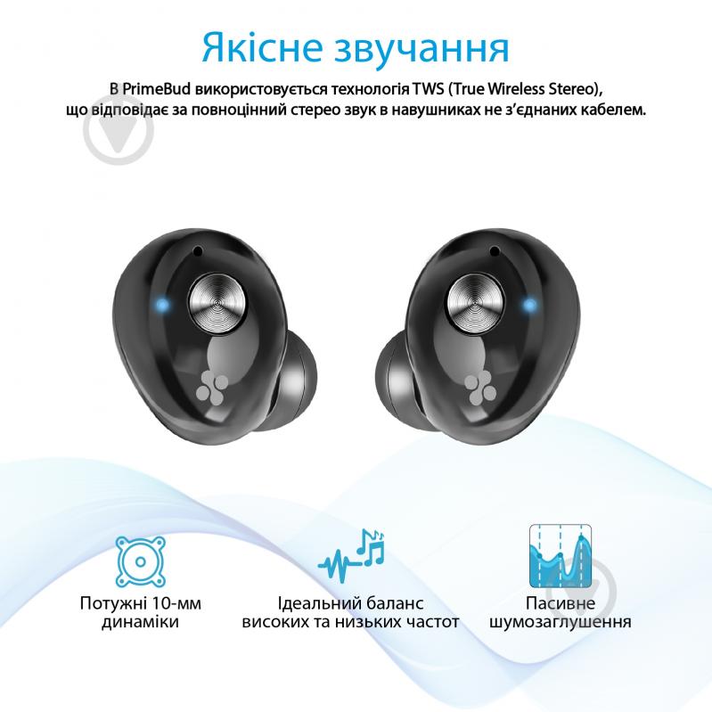 Наушники Promate PrimeBud black (primebud.black) - фото 2