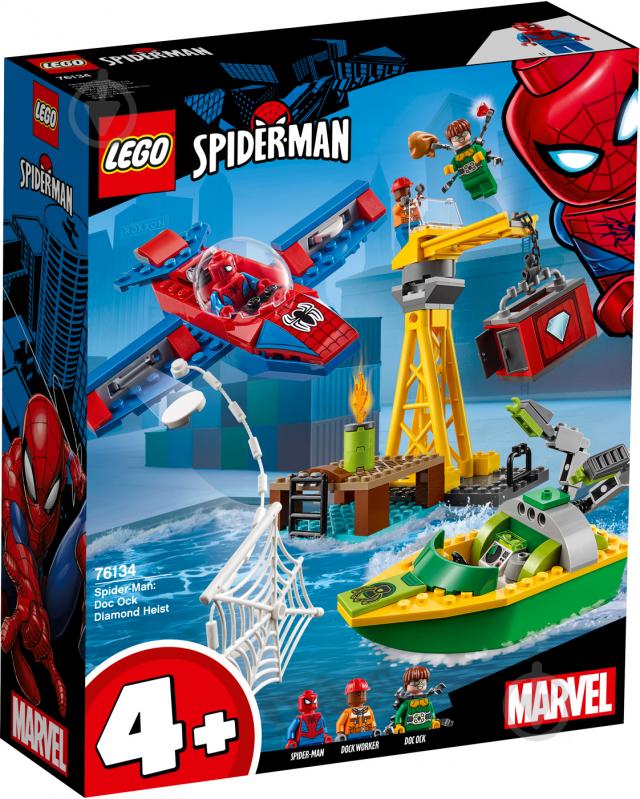 Конструктор LEGO Super Heroes Marvel Человек-Паук: похищение бриллиантов Доктором Осьминогом 76134 - фото 1