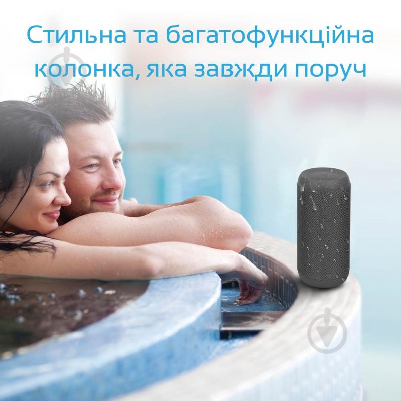 Портативна колонка Promate Silox 2.0 black (silox.black) - фото 7