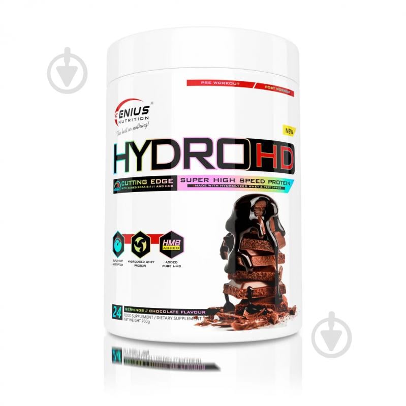 Протеїн Genius Nutrition HydroHD шоколадний 700 г 700 мл - фото 1