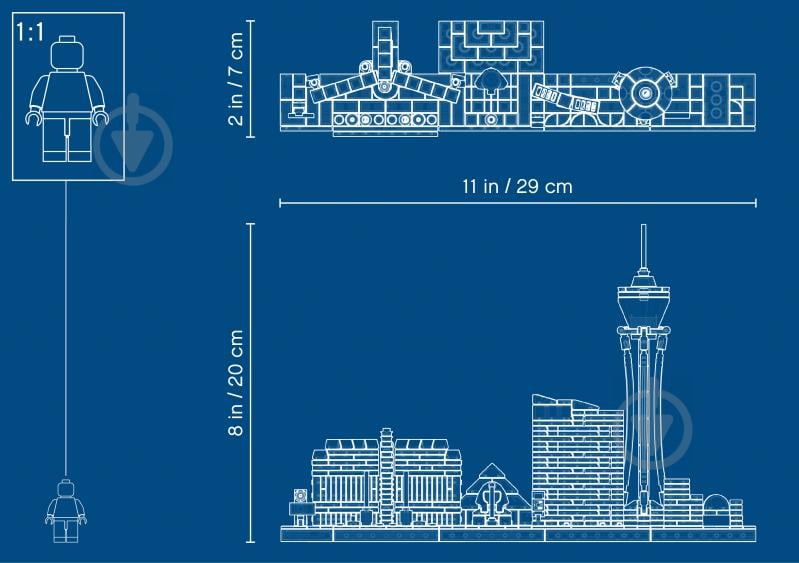 Конструктор LEGO Architecture Лас-Вегас 21047 - фото 11