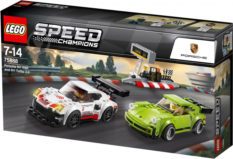 Конструктор LEGO Speed Champions Porsche 911 RSR и 911 Turbo 3.0 75888 - фото 11