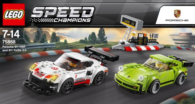 Конструктор LEGO Speed Champions Porsche 911 RSR и 911 Turbo 3.0 75888 - фото 10