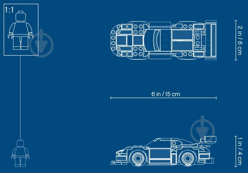 Конструктор LEGO Speed Champions Porsche 911 RSR и 911 Turbo 3.0 75888 - фото 14