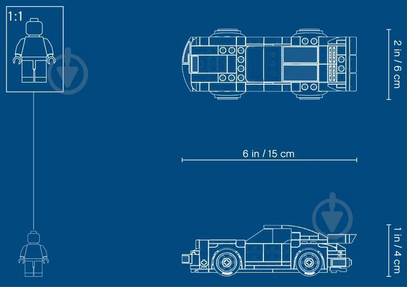 Конструктор LEGO Speed Champions Porsche 911 RSR и 911 Turbo 3.0 75888 - фото 15