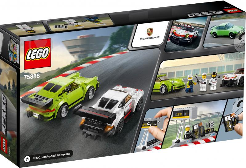 Конструктор LEGO Speed Champions Porsche 911 RSR и 911 Turbo 3.0 75888 - фото 13