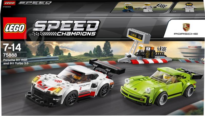 Конструктор LEGO Speed Champions Porsche 911 RSR и 911 Turbo 3.0 75888 - фото 12