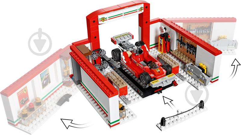 Конструктор LEGO Speed Champions Гараж Ferrari 75889 - фото 7