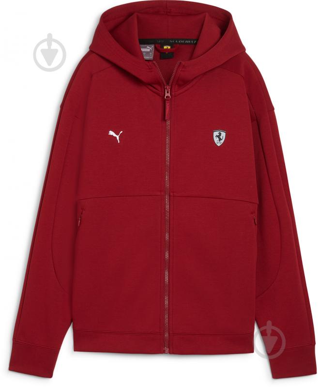 Джемпер Puma FERRARI STYLE HOODED SWEAT JACKET WMN 62709905 р.L червоний - фото 1