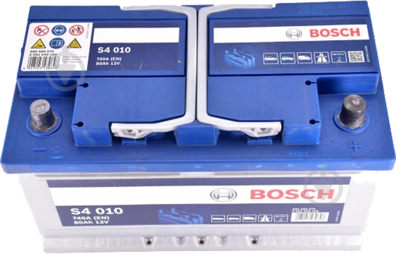 Аккумулятор автомобильный Bosch 6 CT-80 80Ah 740A 12V «+» справа (0092S40100) - фото 2