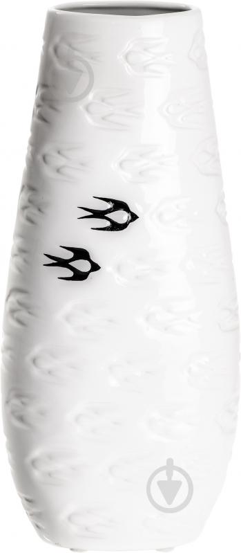 Ваза керамическая 1601-35 35 см белая 1601-35 - фото 1