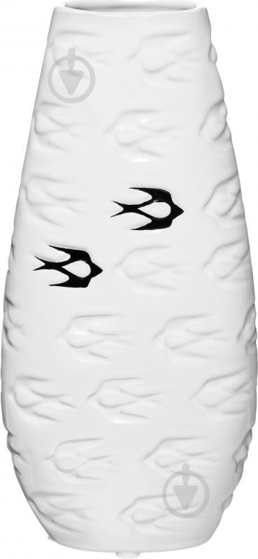 Ваза керамическая 1602-27 27 см белая 1602-27 - фото 1