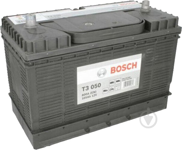 Акумулятор автомобільний Bosch T3 105Ah 800A 12V «+» ліворуч (0092T30500) - фото 1