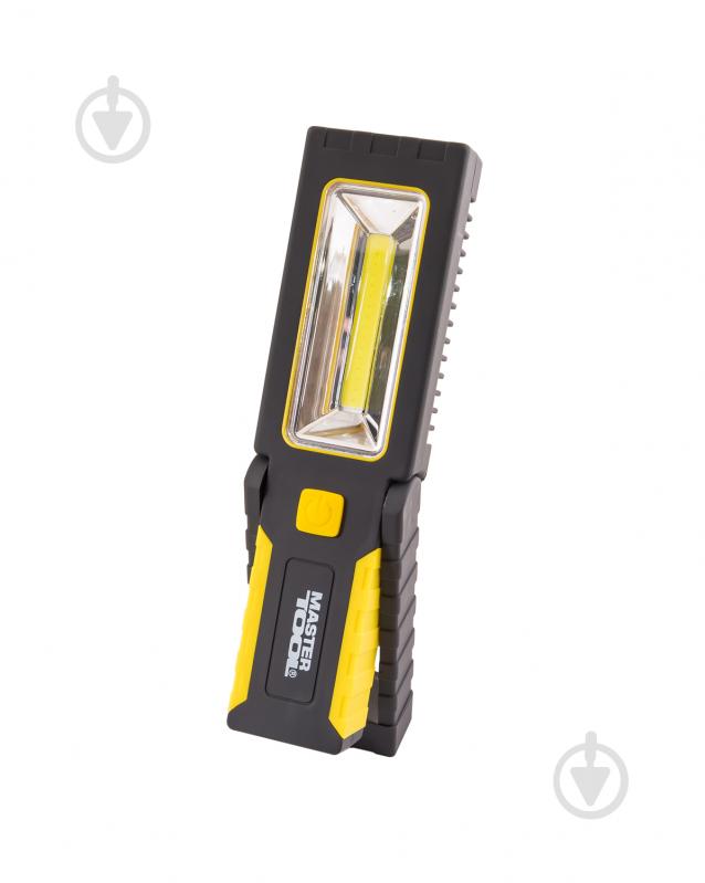 Ліхтар світлодіодний MasterTool ручний магнітний з підвісом 4*0,4W LED/3W COB LED/150 lum/8000К/10 м/3xAAA ABS - фото 2