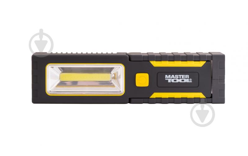 Ліхтар світлодіодний MasterTool ручний магнітний з підвісом 4*0,4W LED/3W COB LED/150 lum/8000К/10 м/3xAAA ABS - фото 4