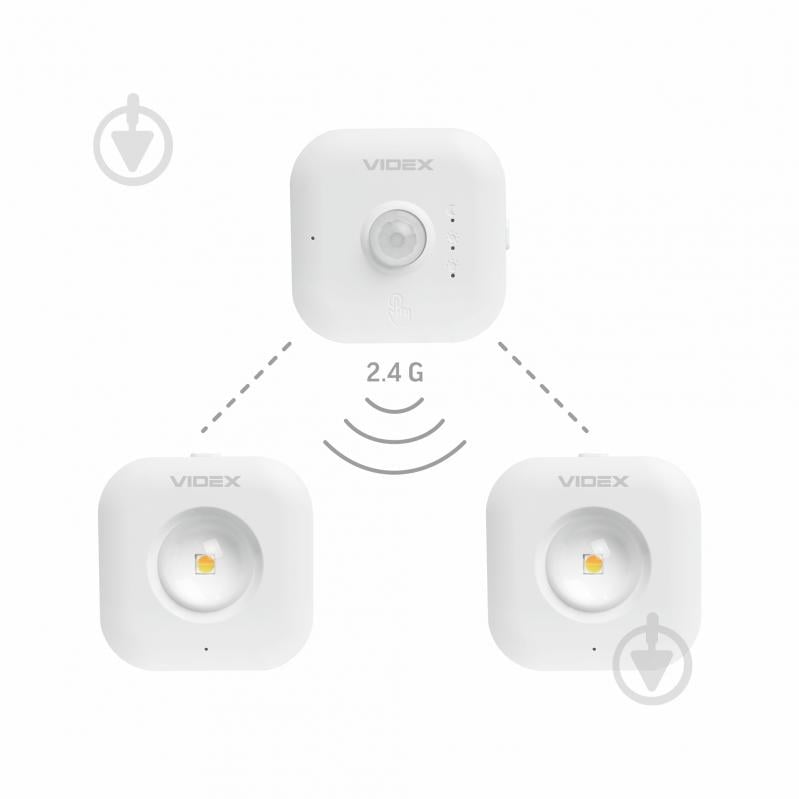 Світильник-нічник LED Videx VL-NL075-21 35Lm 3000K-6500K 2 шт. білий 28224 - фото 2