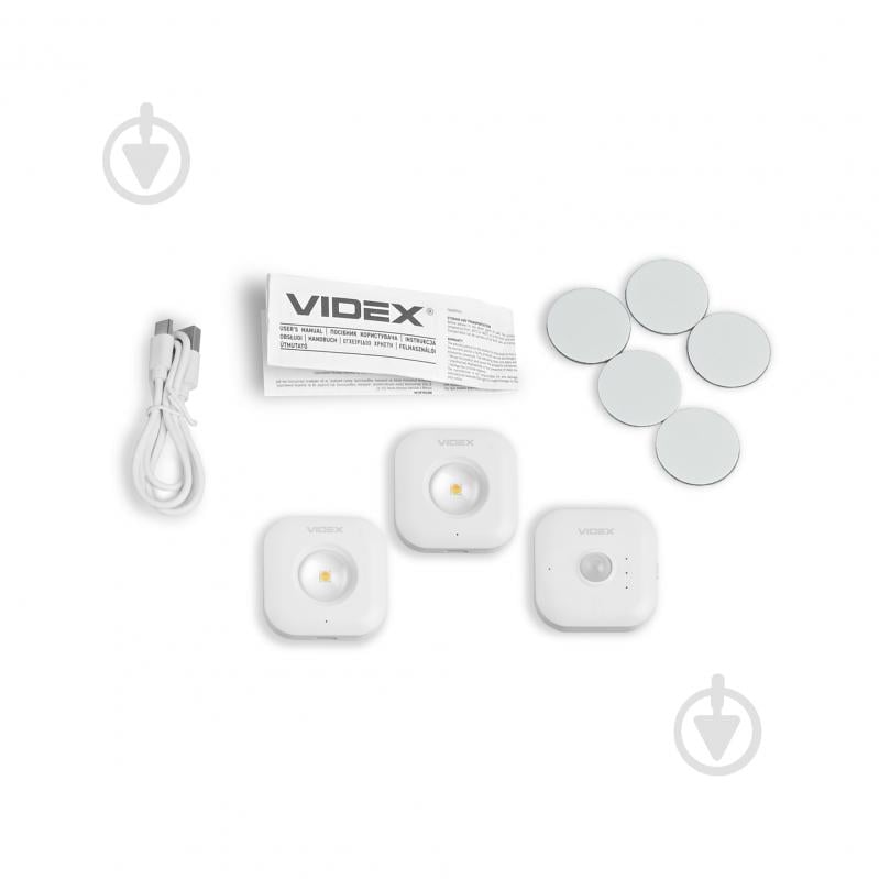 Світильник-нічник LED Videx VL-NL075-21 35Lm 3000K-6500K 2 шт. білий 28224 - фото 4