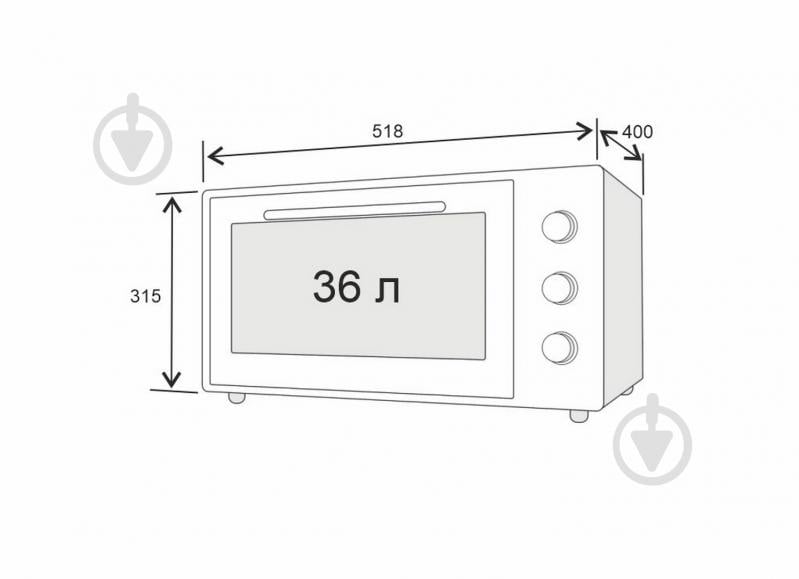 Электрическая печь Jantar TMT 3603 GR - фото 14