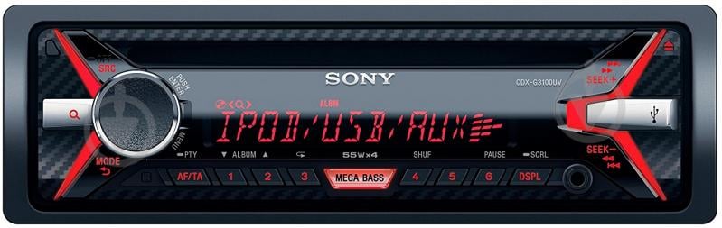 Автомагнитола Sony CDX-G3100UE - фото 2 Автомагнитола Sony CDX-G3100UE - фото 2