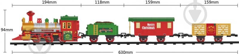 Игровой набор Fenfa Новогодняя железная дорога 1603B-2A (2222041346017) - фото 2