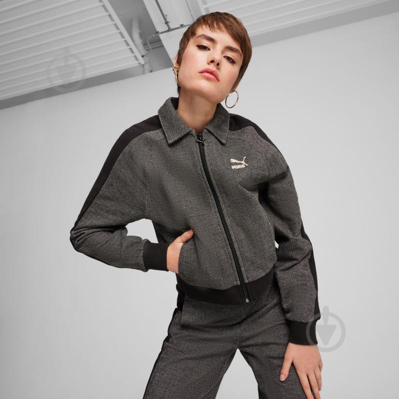 Джемпер Puma T7 TRACK JACKET 62679701 р.M сірий - фото 3