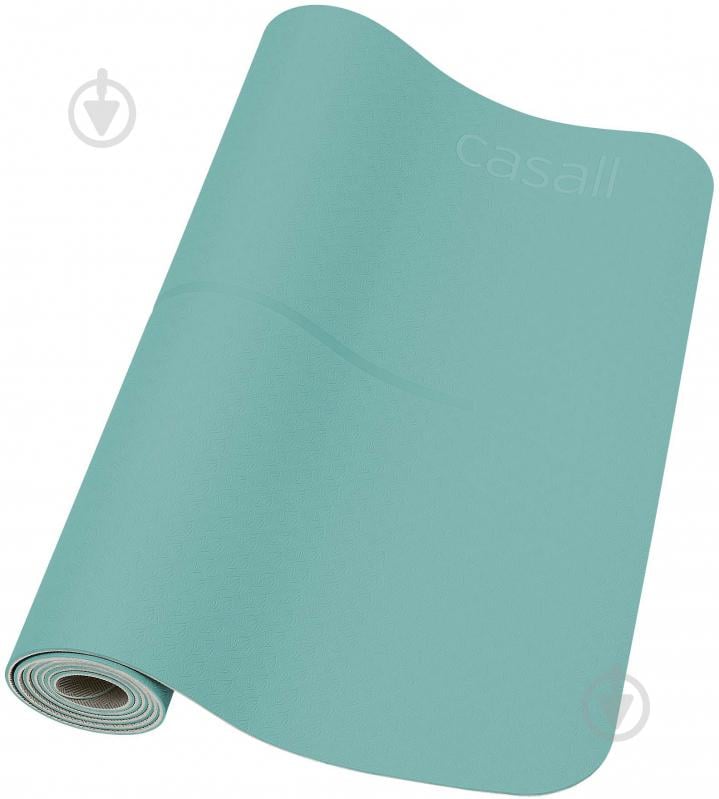 Килимок для йоги Casall Yoga mat position 4mm 1830х610х4 мм блакитний - фото 1