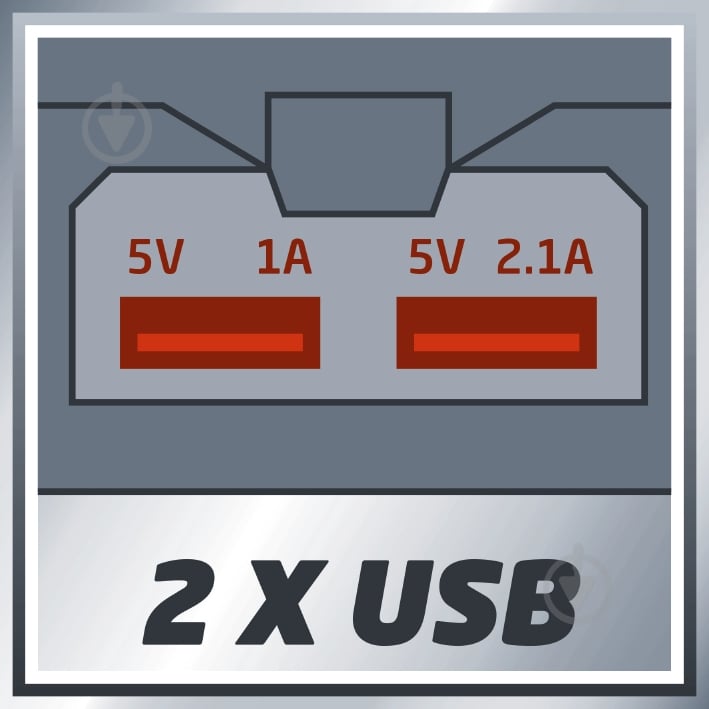 Адаптер Einhell 18,0V 2,5Ah TE-CP 18 Li USB 4514120 Set1 - фото 6