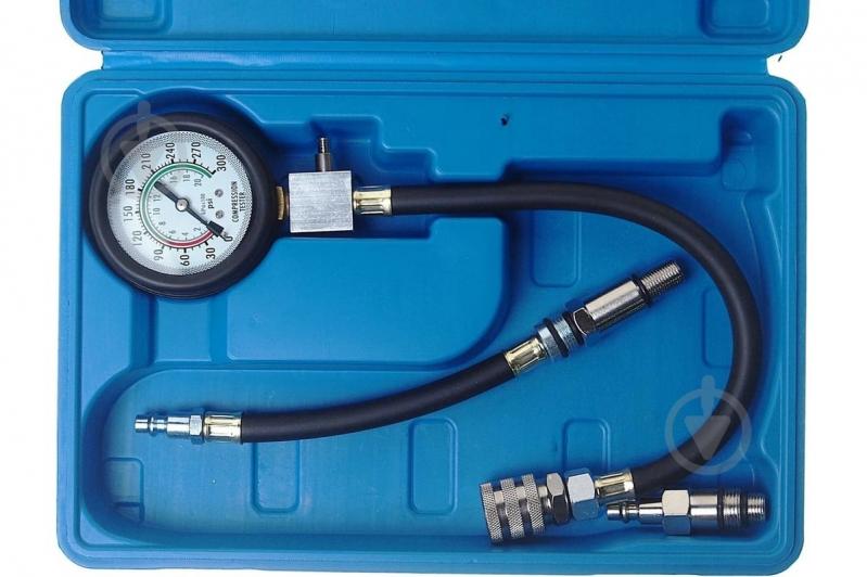 Компресометр ROCKFORCE для бензинових двигунів (0-21bar) 4 пр. у кейсі RF-907G09 (RF-4011254) - фото 2 Компресометр ROCKFORCE для бензинових двигунів (0-21bar) 4 пр. у кейсі RF-907G09 (RF-4011254) - фото 2
