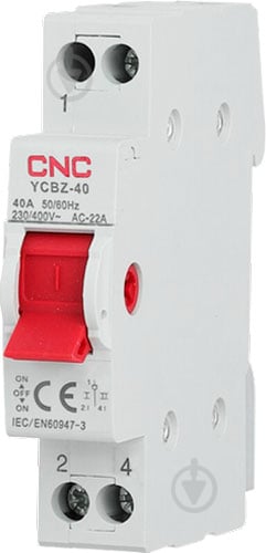 Переключатель нагрузки CNC YCBZ-40 1P 40A 1-0-2 240/415V~ Б00042080 - фото 1