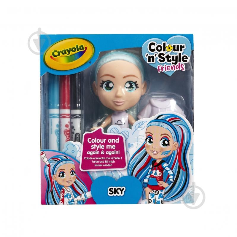 Набір для творчості Crayola Colour n Style Стильні дівчата Скай 918938.005 - фото 1