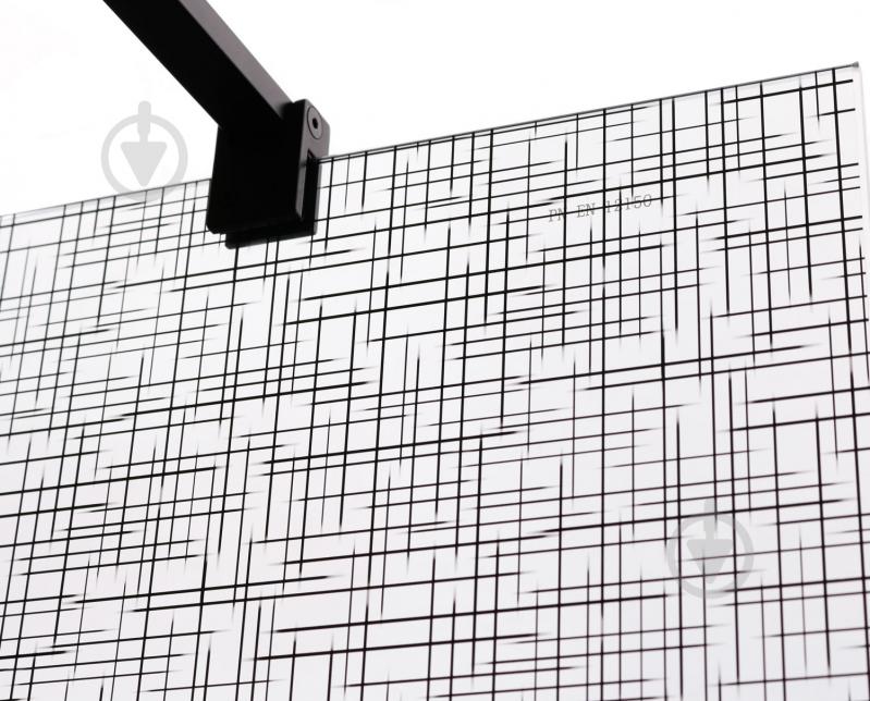Стенка душевая Walk In Black Dashes HAR-0024 - фото 2 Стенка душевая Walk In Black Dashes HAR-0024 - фото 2