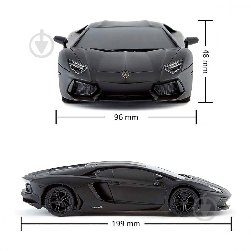 Машинка на р/к - Lamborghini Aventador LP 700-4 (1:24, 2.4Ghz, чорний) 1:24 124GLBB - фото 5