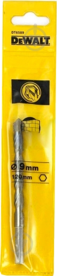 ᐉ Сверло DeWalt твердосплавное Extreme d=9 L=120мм 1 шт. DT6639 ...