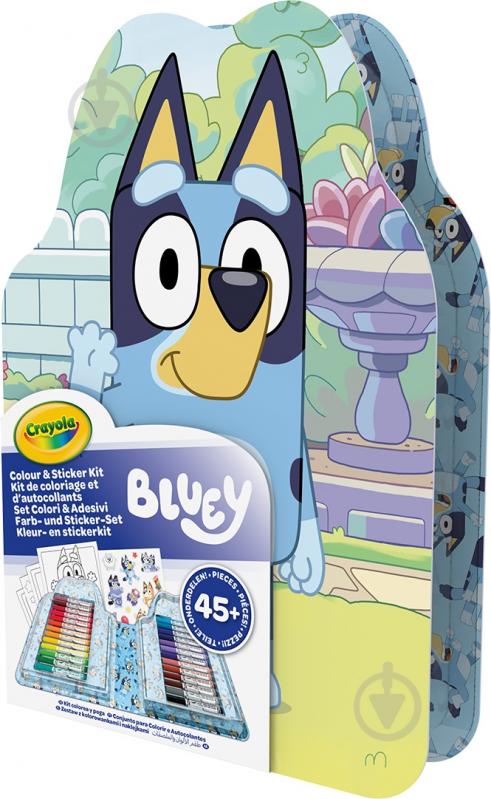 Набір для малювання Crayola "Bluey" з фломастерами та розмальовками 04-0784 - фото 2