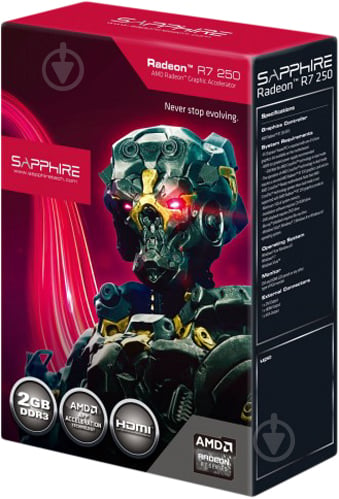 Видеокарта Sapphire Radeon R7 250 2GB GDDR3 128bit (11215-01-20G) - фото 3