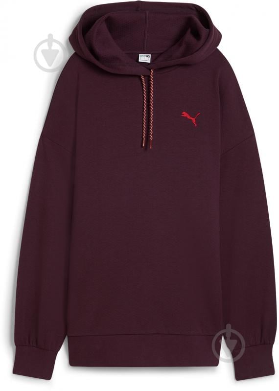 Джемпер Puma CLASSICS OVERSIZED HOODIE DK 62663644 р.S бордовый - фото 1