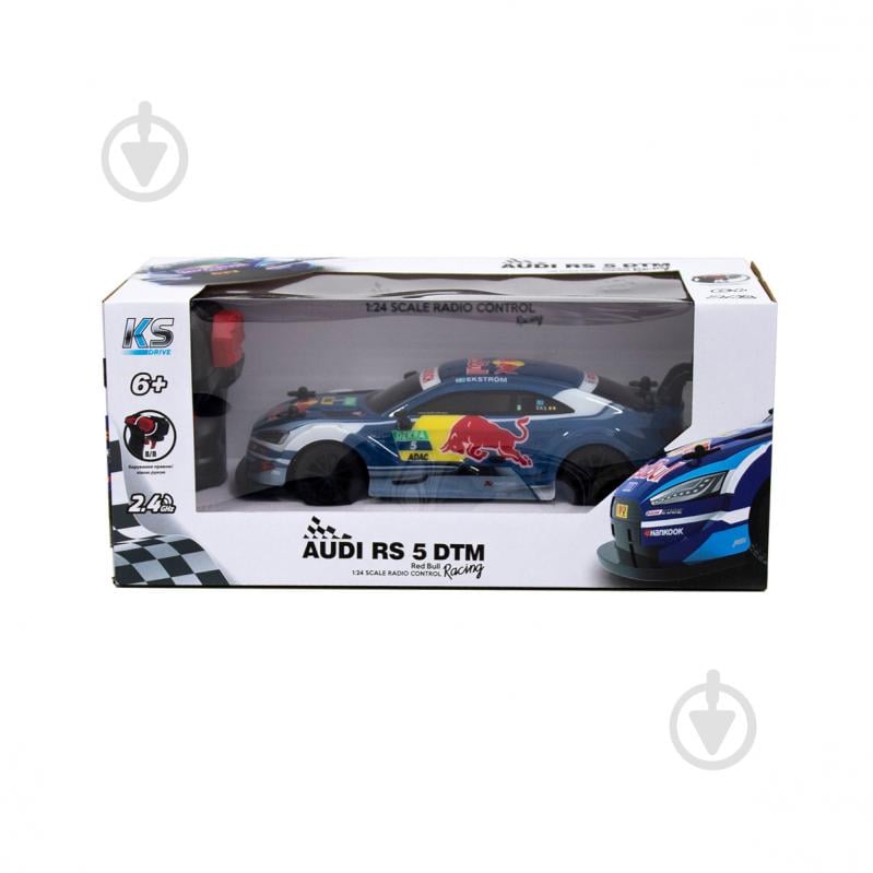 Машинка на р/к - Audi RS 5 DTM Red Bull (1:24, 2.4Ghz, блакитний) 1:24 124RABL - фото 10