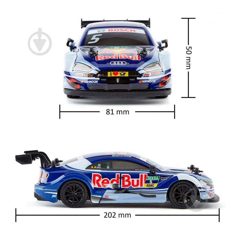 Машинка на р/к - Audi RS 5 DTM Red Bull (1:24, 2.4Ghz, блакитний) 1:24 124RABL - фото 6