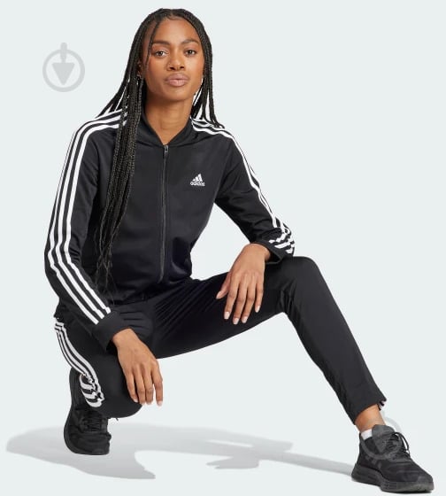 Спортивный костюм Adidas W 3S TR TS IJ8781 р.XL черный - фото 6