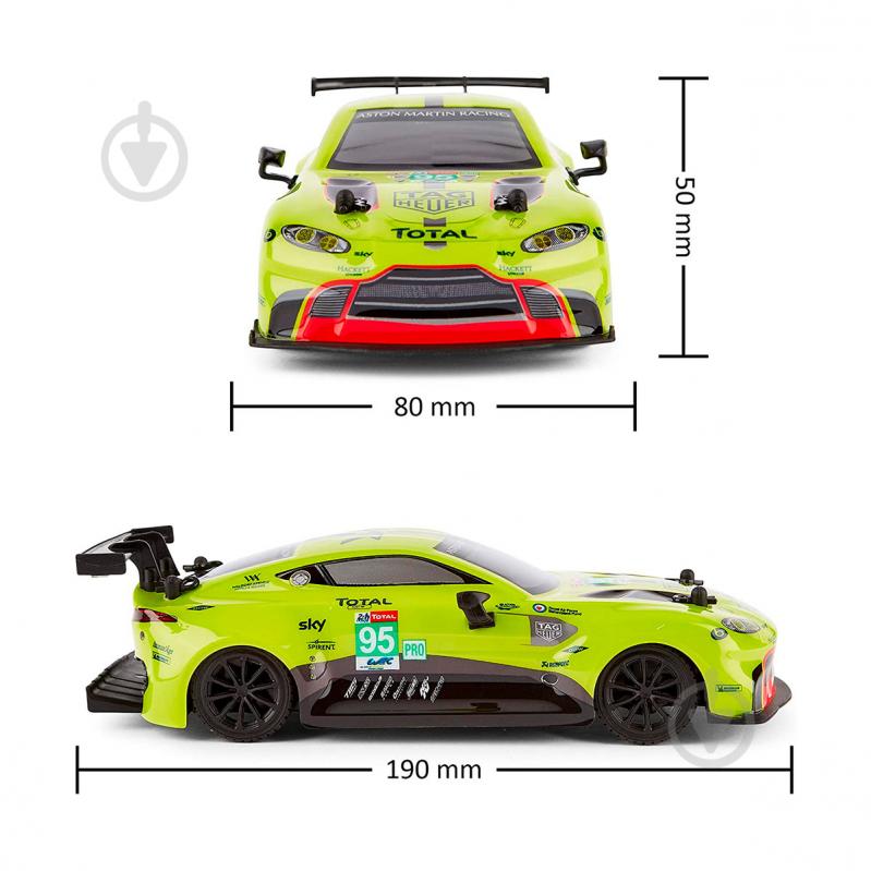 Машинка Aston Martin New Vantage GTE (1:24, 2.4Ghz, зелёный) 1:24 124RAMG - фото 6