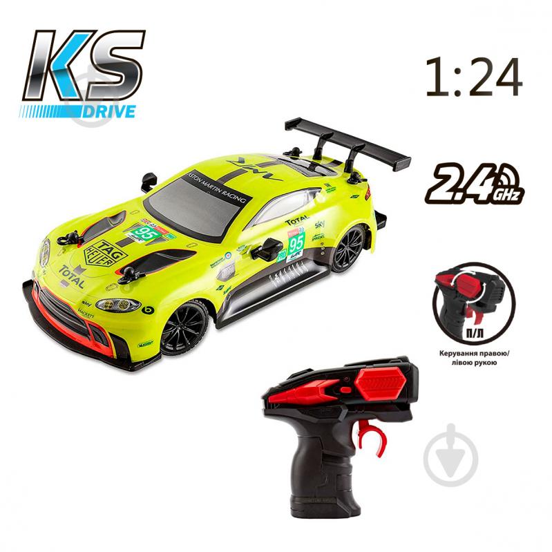 Машинка Aston Martin New Vantage GTE (1:24, 2.4Ghz, зелёный) 1:24 124RAMG - фото 7