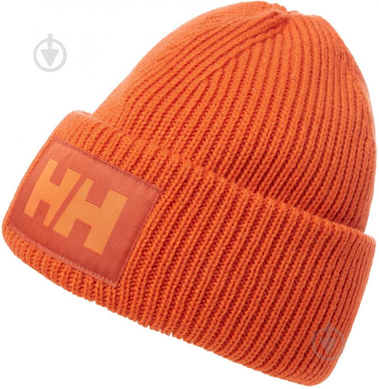 Шапка Helly Hansen Hh Box Beanie 53648_300 р.one size помаранчевий - фото 1