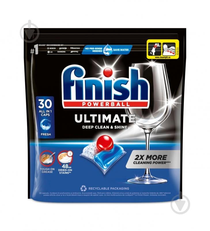 Капсулы для ПММ Finish Ultimate All in 1 30 шт. - фото 1