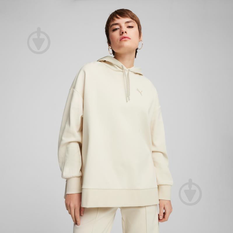 Джемпер Puma CLASSICS OVERSIZED HOODIE DK 62663687 р.S бежевый - фото 3