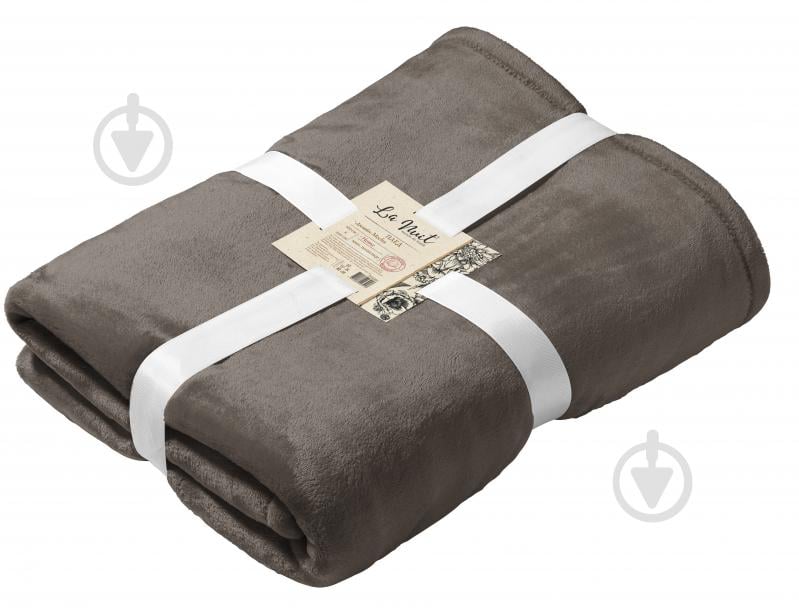 Плед Mocha 160x200 см світло-сірий La Nuit - фото 1 Плед Mocha 160x200 см світло-сірий La Nuit - фото 1